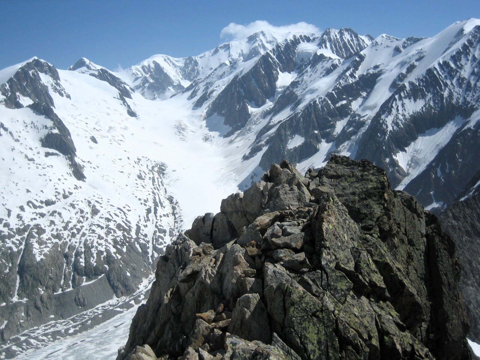 Mont Tondu depuis le refuge Robert blanc