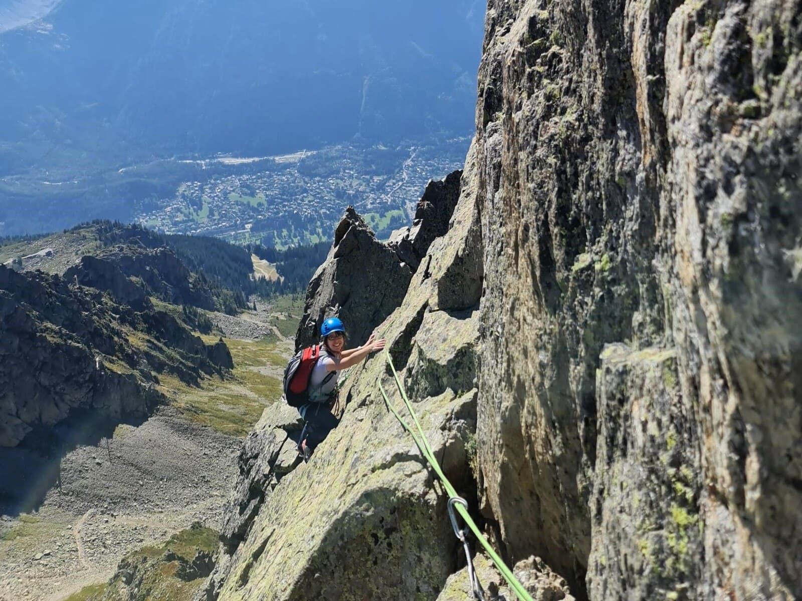 Guide escalade facile Chamonix