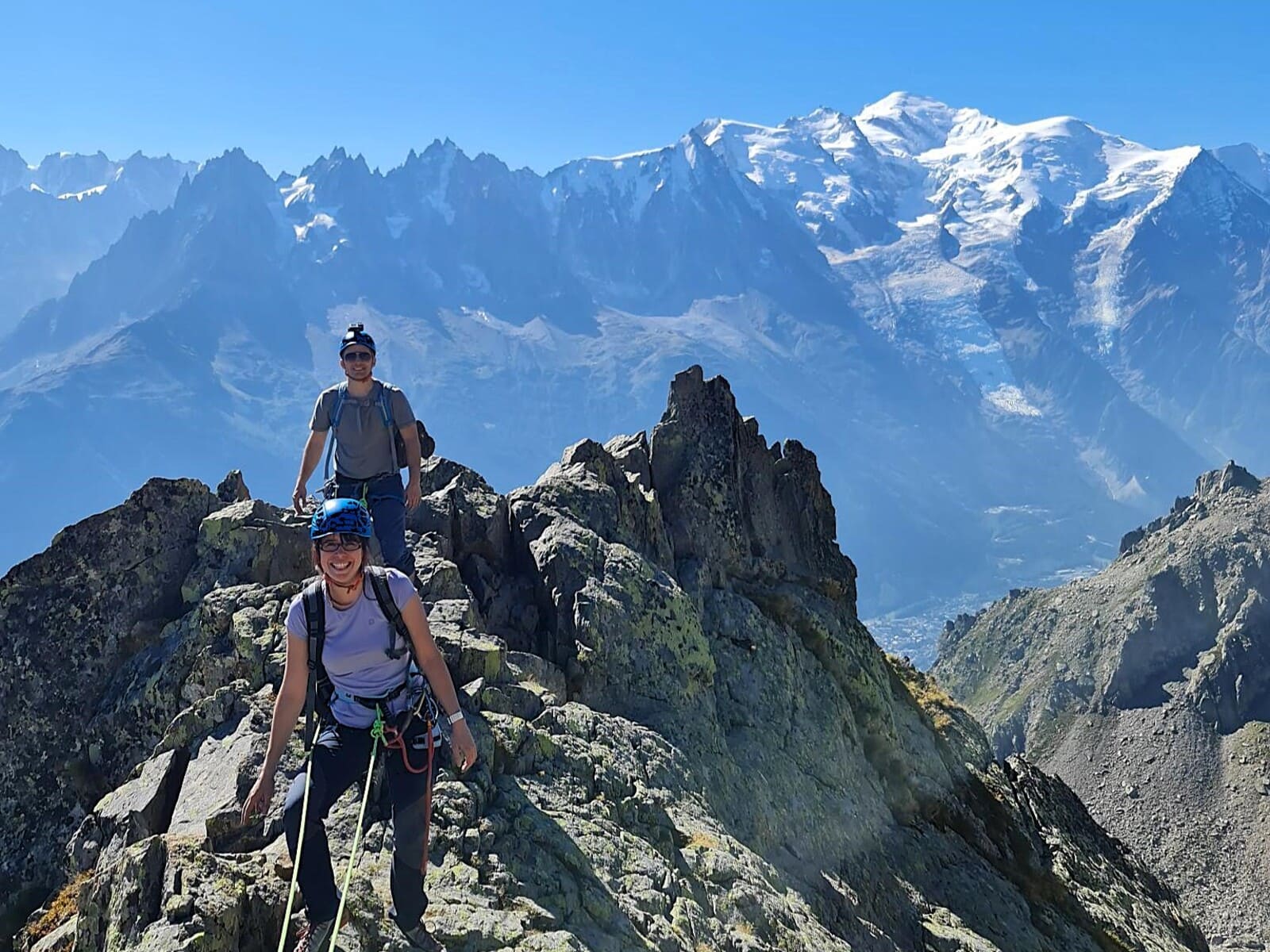 Guide escalade facile Chamonix