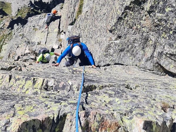 Guide escalade facile Chamonix