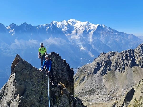 Guide escalade facile Chamonix