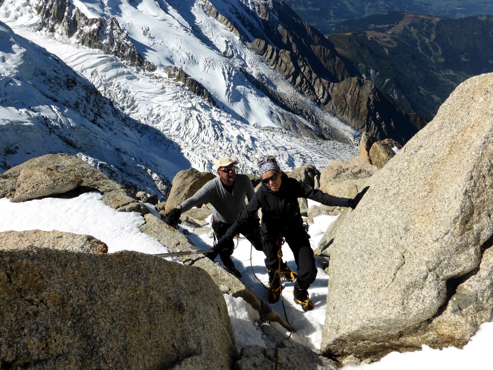 Arête des Cosmiques et pointes Lachenal - Massif du Mont-Blanc