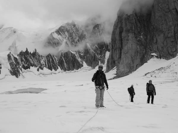 randonnée glaciaire vallee blanche