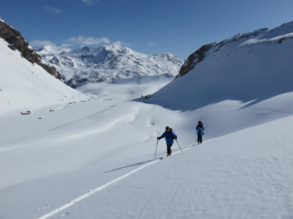 Guide raid ski facile claree nevache