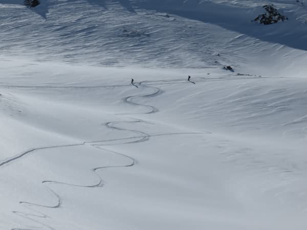 Guide raid ski facile claree nevache