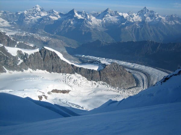 Traversée Pollux - Castor - Lyskamm - Mont-Rose en 4 jours depuis Gressoney