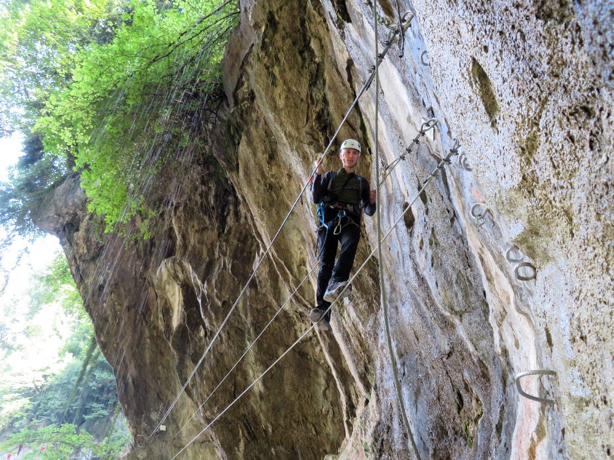 Via Ferrata du Parc Thermal à Saint-Gervais