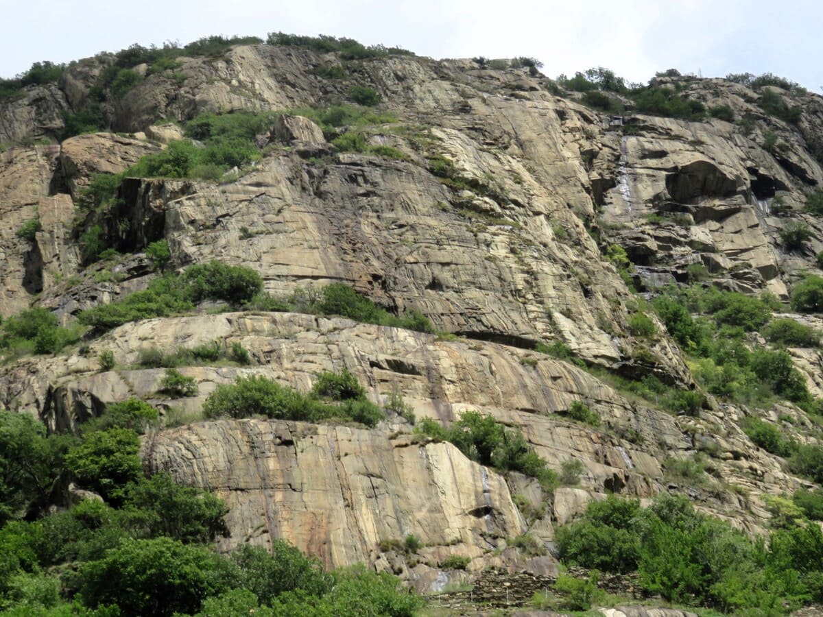 Escalade à Machaby, vallée d'Aoste