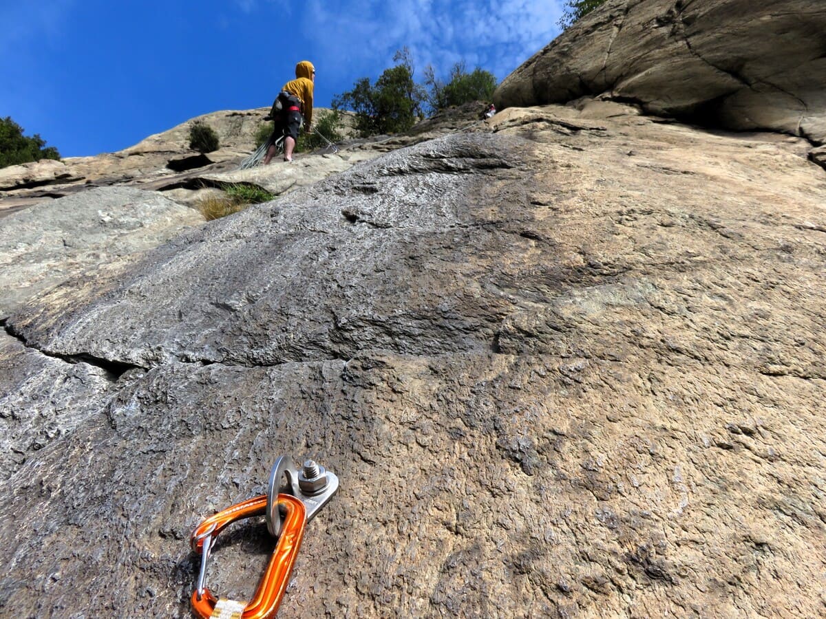 Escalade à Machaby, vallée d'Aoste