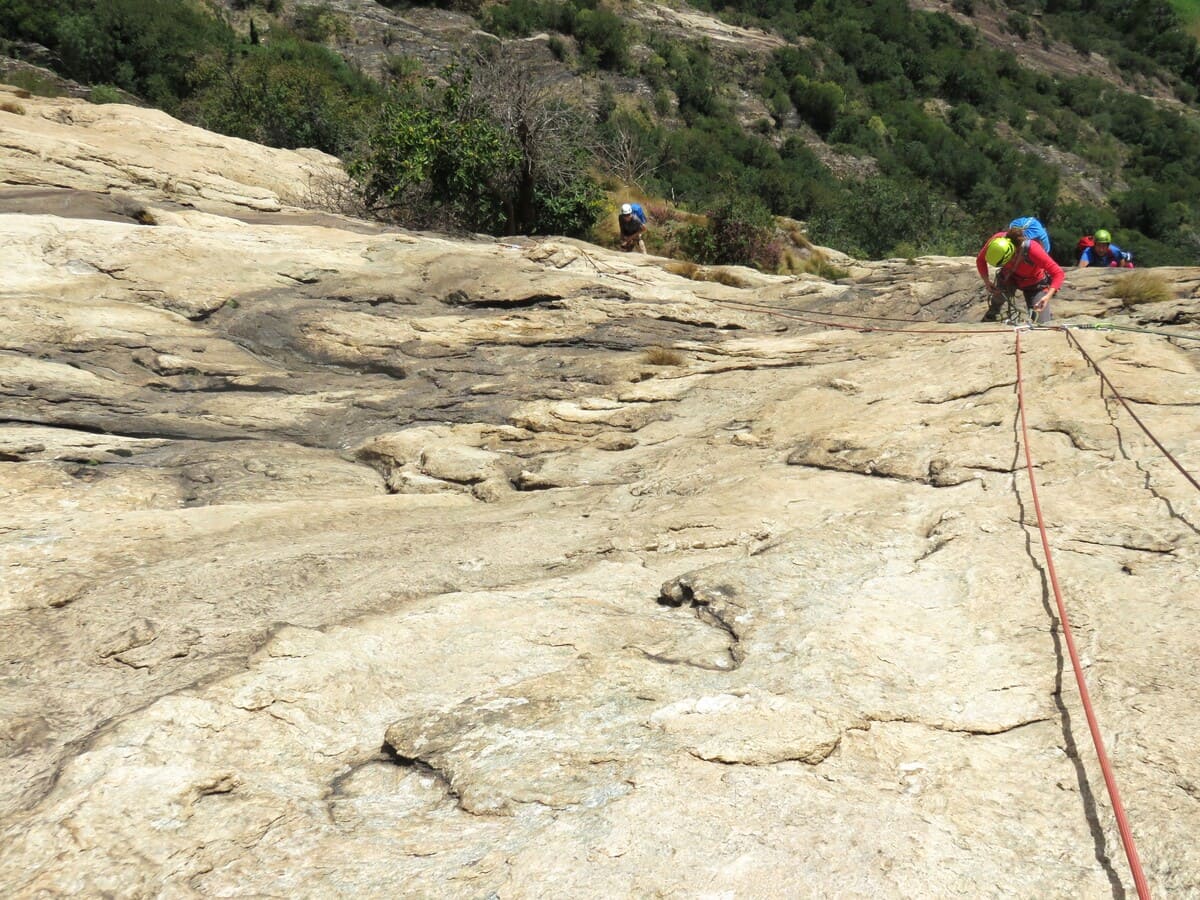 Escalade à Machaby, vallée d'Aoste