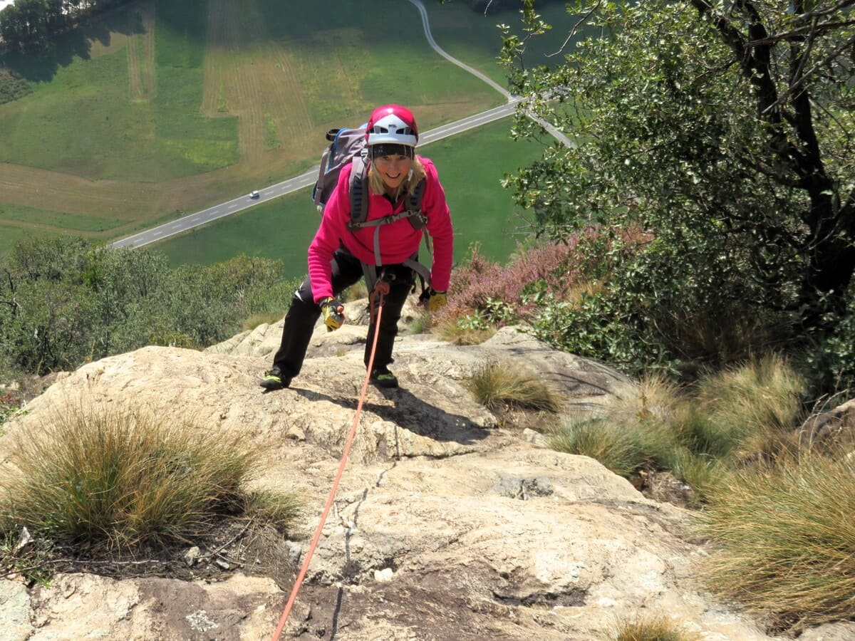 Escalade à Machaby, vallée d'Aoste