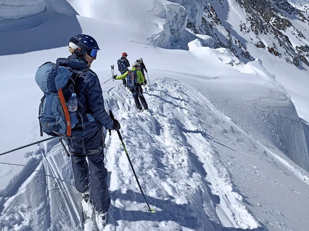 Guide raid ski Zinal mountet